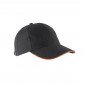 GRIS - Casquette de travail professionnelle 100% coton mixte logistique chantier transport artisan