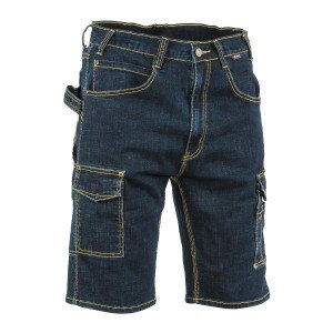 DENIM - Short professionnel de travail homme chantier transport artisan logistique