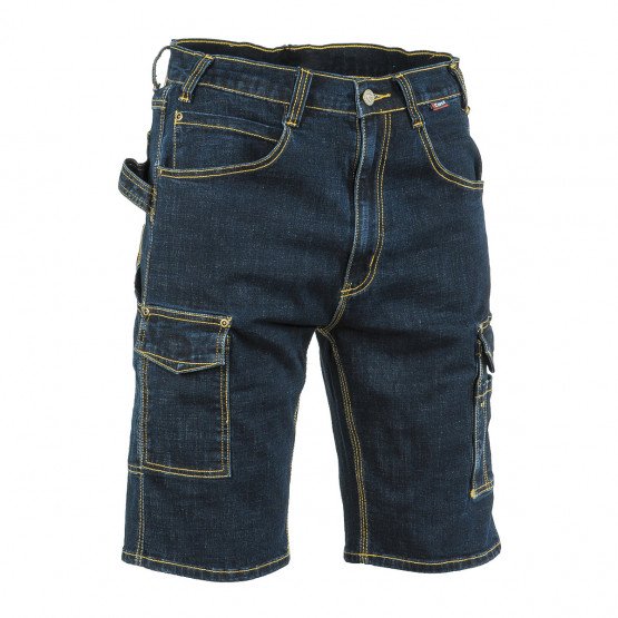 DENIM - Short professionnel de travail homme manutention chantier transport artisan