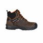 MARRON - Chaussure haute de sécurité S3 professionnelle de travail ISO EN 20345 S3 homme transport artisan manutention chantier