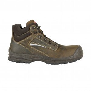 MARRON - Chaussure haute de sécurité S3 professionnelle de travail EN ISO 20345 S3 mixte manutention chantier logistique artis