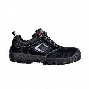 NOIR - Chaussure de sécurité S1P professionnelle de travail noire EN ISO 20345 S1P mixte menage chantier entretien artisan