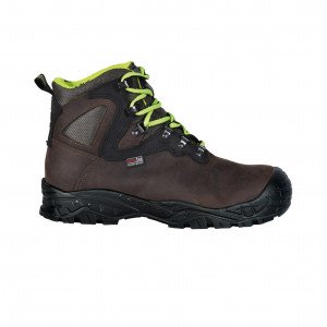 MARRON - Chaussure haute de sécurité S3 professionnelle de travail EN ISO 20345 S3 homme artisan manutention chantier transpor