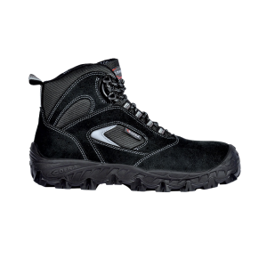 NOIR - Chaussure de sécurité S1P professionnelle de travail noire EN ISO 20345 S1P mixte logistique chantier manutention artisa