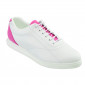 BLANC/FUCHSIA - Tennis de travail professionnelle blanche femme - PROMO auxiliaire de vie infirmier aide a domicile médical