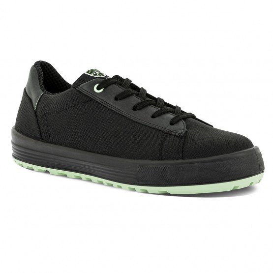 NOIR - Chaussure de sécurité S1PS professionnelle de travail noire EN ISO 20345 S1PS mixte artisan entretien chantier menage