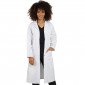 BLANC - Blouse femme MARION 100 % coton à manches longues