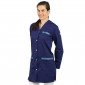 MARINE/AFRIKA - Blouse professionnelle de travail blanche à manches transformables femme foyer menage école entretien