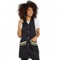 NOIR/ANIS - Blouse / Chasuble tablier professionnel femme menage auxiliaire de vie entretien aide a domicile