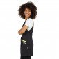 NOIR/ANIS - Blouse / Chasuble tablier professionnel femme menage auxiliaire de vie entretien aide a domicile