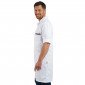 BLANC/ARDOISE - Blouse professionnelle de travail blanche à manches transformables homme chantier menage artisan entretien