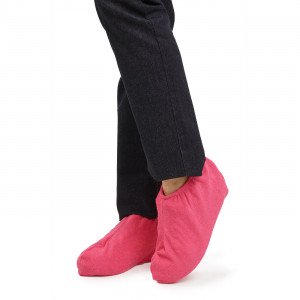 ROSE - Sur-chaussure en éponge professionnelle de travail Coton/Polyester femme médical auxiliaire de vie infirmier aide a domic