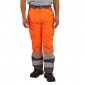 ORANGE - Pantalon haute visibilité professionnel de travail homme transport chantier logistique artisan
