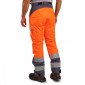 ORANGE - Pantalon haute visibilité professionnel de travail homme manutention artisan logistique chantier