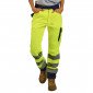 JAUNE/MARINE - Pantalon haute visibilité professionnel de travail mixte transport artisan logistique chantier