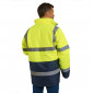 JAUNE/MARINE - Veste de sécurité Haute visibilité professionnelle de travail homme logistique artisan manutention chantier