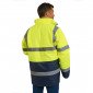 JAUNE/MARINE - Veste de sécurité Haute visibilité professionnelle de travail homme logistique artisan transport chantier