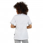 BLANC/PERLE - Tunique professionnelle de travail blanche à manches courtes femme esthéticienne infirmier coiffeur médical