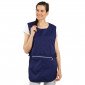 MARINE - Chasuble tablier blouse professionnel blanche femme entretien auxiliaire de vie menage aide a domicile