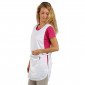 BLANC - Chasuble tablier blouse professionnel blanche femme menage auxiliaire de vie entretien aide a domicile