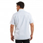 BLANC - Veste de cuisine manches courtes professionnelle de travail à manches courtes mixte serveur hôtel restauration restaura