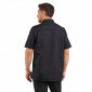 NOIR - Veste de cuisine manches courtes professionnelle de travail à manches courtes mixte restauration hôtel restaurant serveur