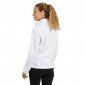 BLANC - Veste polaire professionnelle de travail à manches longues femme infirmier aide a domicile médical auxiliaire de vie