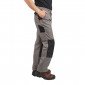 TAUPE/NOIR - Pantalon de travail professionnel homme logistique artisan manutention chantier