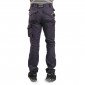 GRIS/NOIR - Pantalon de travail professionnel homme manutention chantier transport artisan