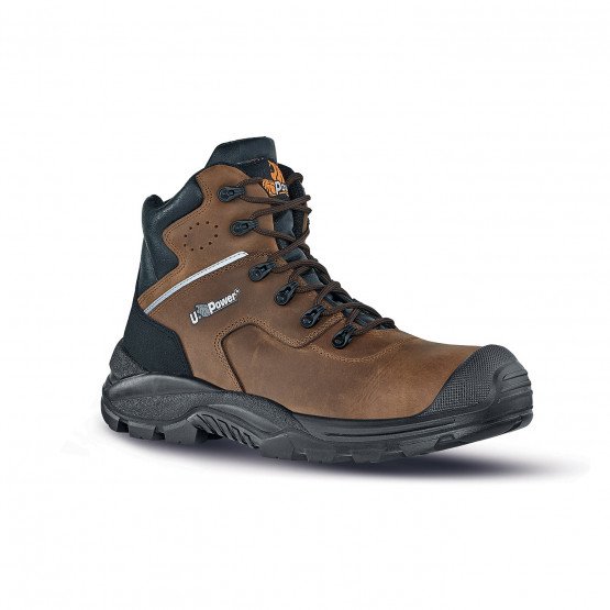CAMEL - Chaussure haute de sécurité S3 professionnelle de travail en cuir ISO EN 20345 S3 homme transport artisan manutention ch