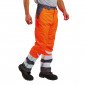 ORANGE - Pantalon haute visibilité professionnel de travail homme manutention artisan logistique chantier