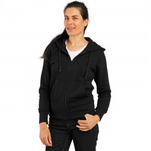 NOIR - Sweat professionnel de travail BIO femme chantier menage artisan entretien