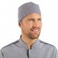 CHAMBRAY - Calot professionnel de travail mixte serveur infirmier cuisine médical