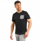 NOIR/GRIS - Tee-shirt professionnel de travail à manches courtes homme - PROMO auxiliaire de vie infirmier aide a domicile médic