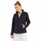 MARINE - Veste polaire professionnelle de travail à manches longues femme infirmier aide a domicile médical auxiliaire de vie