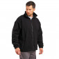NOIR - Parka professionnel de travail mixte logistique chantier manutention artisan