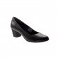 NOIR - Chaussure professionnelle de travail noire en cuir ISO EN 20347 femme hôtel restauration cuisine restaurant