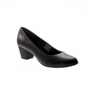 NOIR - Chaussure professionnelle de travail noire en cuir ISO EN 20347 femme hôtel serveur restaurant cuisine