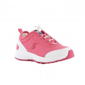 FUCHSIA - Basket professionnelle de travail blanche noire ISO EN 20347 femme aide a domicile infirmier auxiliaire de vie médical