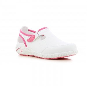 FLEURS - Chaussure professionnelle de travail blanche EN ISO 20347 femme - PROMO auxiliaire de vie médical aide a domicile infi