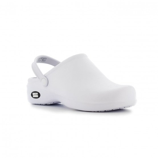 BLANC - Sabot ultra-léger professionnel de travail blanc noir EN ISO 20347 mixte auxiliaire de vie médical aide a domicile infi