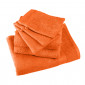 ORANGE - Serviette de toilette professionnelle hébergement foyer blanche 100% Coton médical coiffeur infirmier esthéticienne