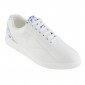 BLANC/BLEUETS - Tennis de travail professionnelle blanche noire femme auxiliaire de vie infirmier aide a domicile médical