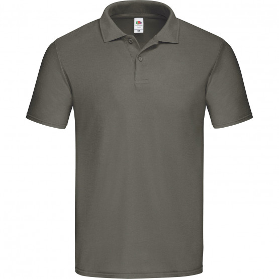GRIS - Polo professionnel de travail 100% coton homme auxiliaire de vie infirmier aide a domicile médical