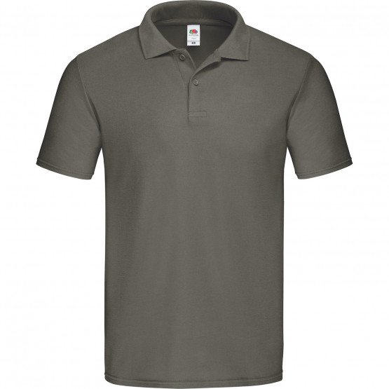 GRIS - Polo professionnel de travail 100% coton homme aide a domicile médical auxiliaire de vie infirmier