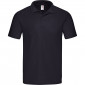 NOIR - Polo professionnel de travail 100% coton homme auxiliaire de vie infirmier aide a domicile médical