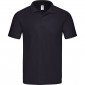 NOIR - Polo professionnel de travail 100% coton homme infirmier auxiliaire de vie médical aide a domicile