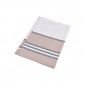 GRIS - Essuie-verre professionnel hébergement foyer 100% Coton Canvas cuisine auxiliaire de vie serveur aide a domicile