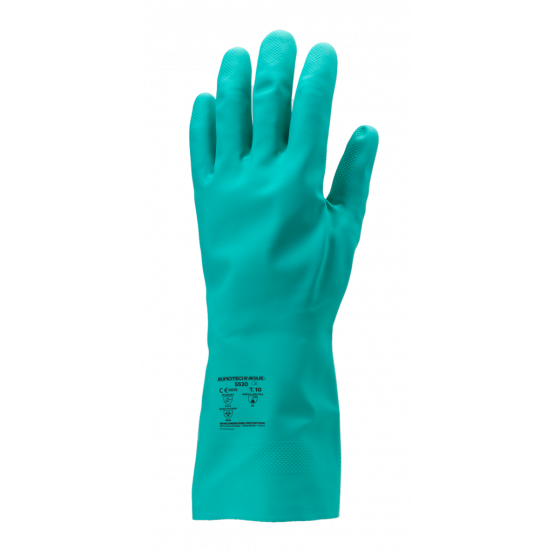 VERT - Gant de protection professionnel de travail Acrylonitrile EN 420 Conforme aux exigences générales en matière de gants de
