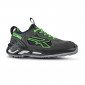 GRIS/VERT FLUO - Chaussure de sécurité S1PS professionnelle de travail en cuir EN ISO 20345 S1PS mixte logistique chantier tran